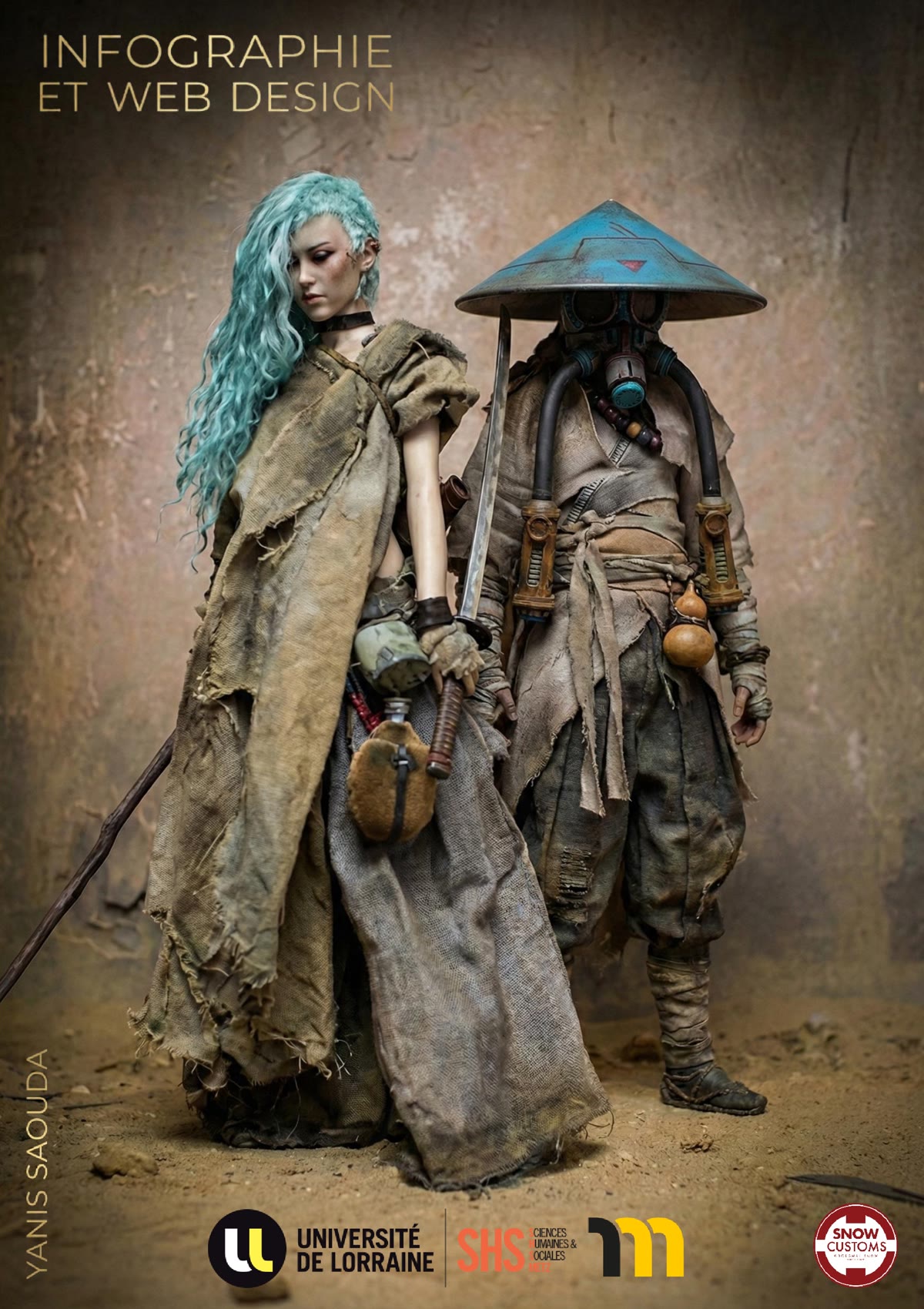 Couverture du dossier : deux figurines en tenue post-apocalyptique.
