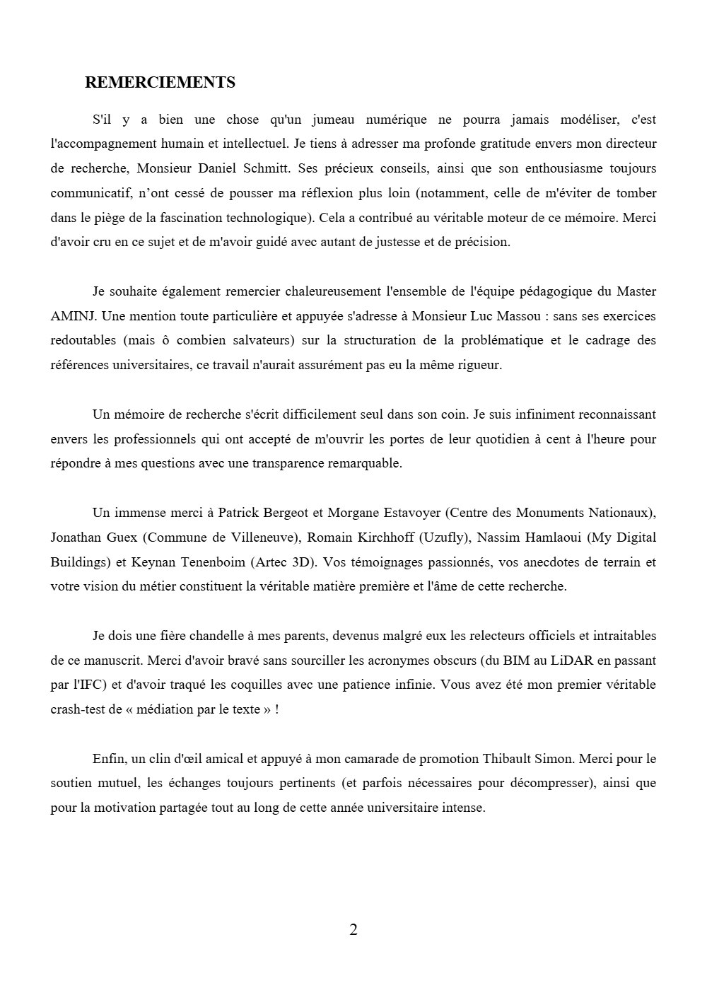 Page 2 du mémoire.